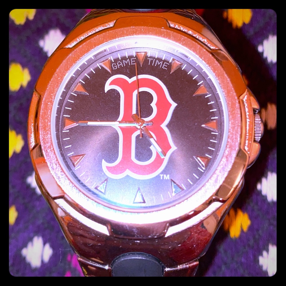 Boston Red Sox Stainless Steel Game Time watch